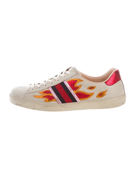 gucci flame sneakers